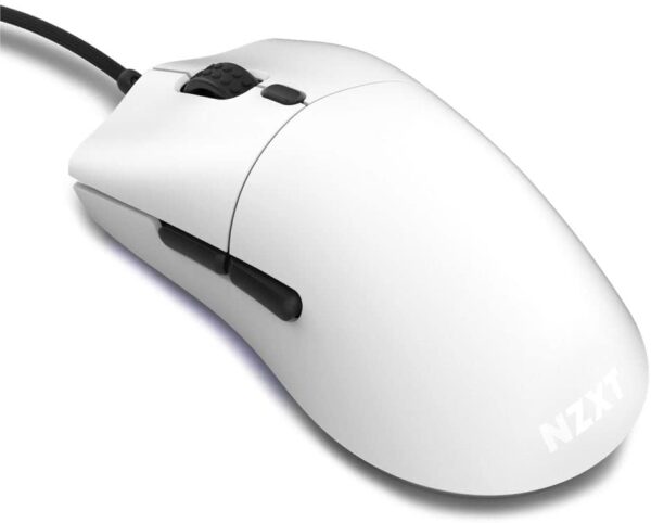 NZXT Lift MS-1WRAY-WM Lightweight Ambidextrous Optical Gaming Mouse White/Yellow