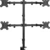 Zeno M624 Quad Stand Monitor Mount Arm Clamp Forex,Trading & Gaming Setup
