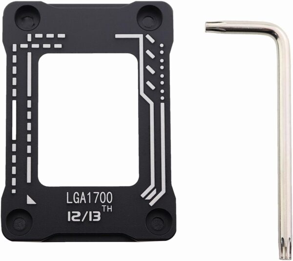 COOLLEO Intel Lga 1700 CPU Holder Corrective Anti-Bending Fixing Frame With Thermal Paste