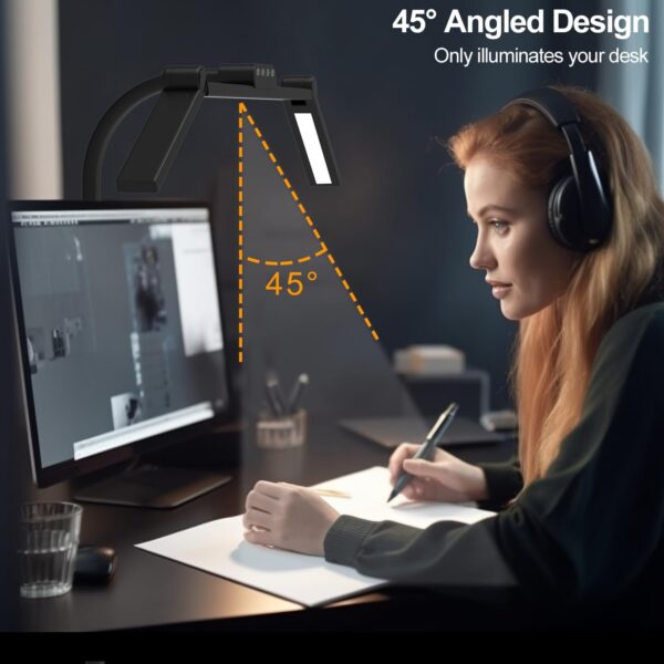 Led Desk Lamp with Clamp Flexible Gooseneck FDDL03-R Office