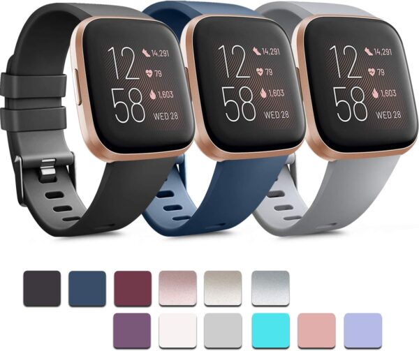 Fitbit Versa/Versa 2 / Versa Lite, Silicone Straps Band