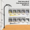 Led Desk Lamp with Clamp Flexible Gooseneck FDDL03-R Office