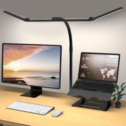 Led Desk Lamp with Clamp Flexible Gooseneck FDDL03-R Office