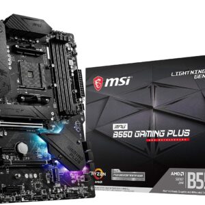 MSI MPG B550 GAMING PLUS V1 AM4 AMD ATX Gaming Motherboard.