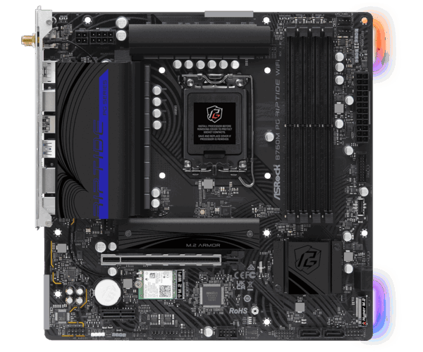 ASRock B760M PG Riptide WiFi Micro-ATX Gaming Motherboard