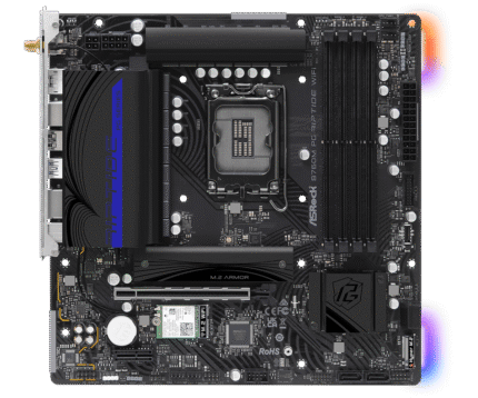 ASRock B760M PG Riptide WiFi Micro-ATX Gaming Motherboard
