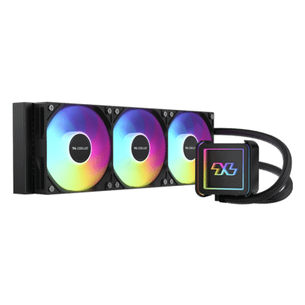 COOLLEO ICE Mirror 360 V2 TDP 300W ARGB AIO Liquid Cpu Cooler Black