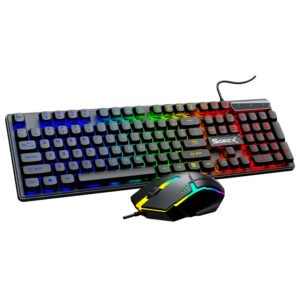 SOREX KM2025 Mechanical Wired Gaming Keyboard and Mouse Combo Rgb