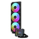 COOLLEO ICE Mirror 360 V2 TDP 300W ARGB AIO Liquid Cpu Cooler Black