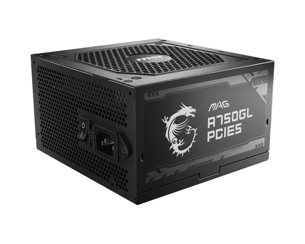 MSI MAG A750GL PCIE5 750Watts Gold 80+ Gold, ATX 3.1 & PCIe 5.1 Modular Power Supply