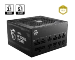 MSI MAG A750GL PCIE5 750Watts Gold 80+ Gold, ATX 3.1 & PCIe 5.1 Modular Power Supply