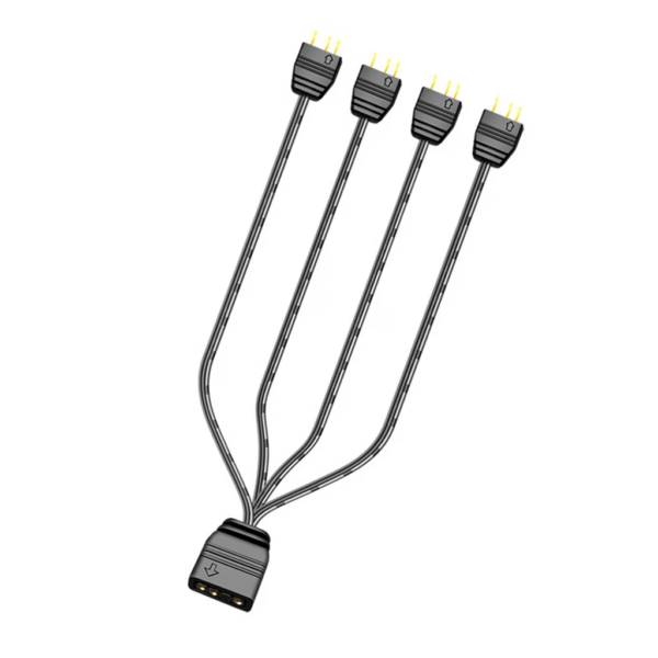 4 Way 5V Rgb 3pin ARGB Splitter Cable.