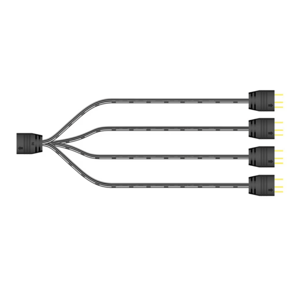 4 Way 5V Rgb 3pin ARGB Splitter Cable.