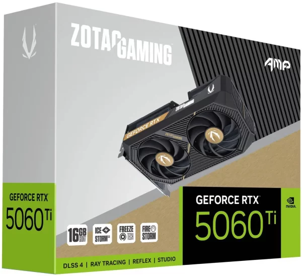 Zotac NVIDIA GeForce RTX 5060 Ti Twin Edge OC 16GB GDDR7 PCIe 5.0 Graphics Card