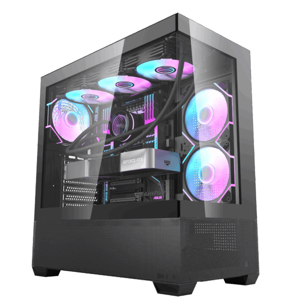 darkFlash DS900 Air Tempered Glass ATX Mid-Tower PC Gaming Case