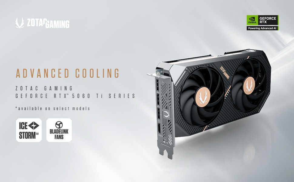 Zotac NVIDIA GeForce RTX 5060 Ti Twin Edge OC 16GB GDDR7 PCIe 5.0 Graphics Card