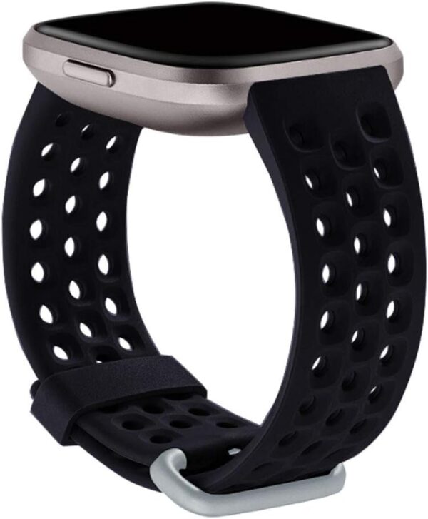 Fitbit Versa/Versa 2 / Versa Lite, Silicone Breathable Sport Wristbands Strap
