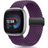 Fitbit Sense,Versa 3 4 Sports Smart Watch Strap Nylon Braided Loop Magnetic Buckle