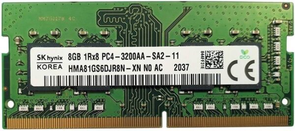 SK Hynix 8GB DDR4 3200MHz HMA81GS6DJR8N-XN SO-DIMM Memory Module