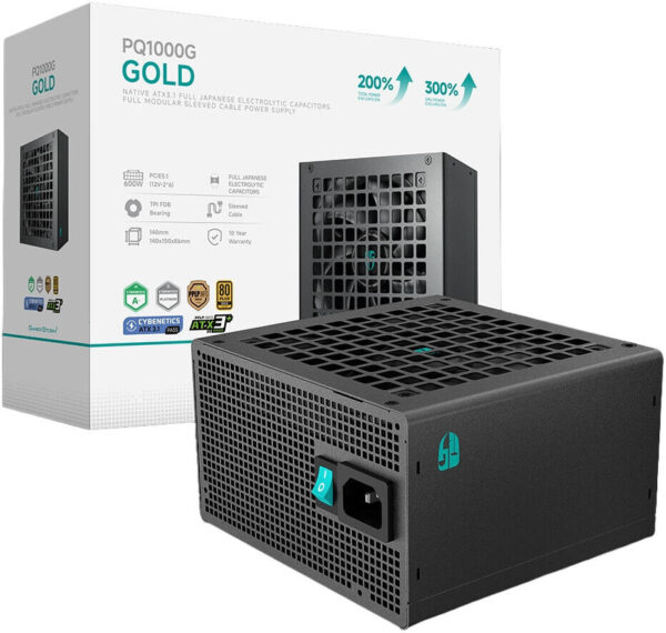 Deepcool PQ1000G 1000W 80+ Gold Fully Modular ATX 3.1 Power Supply