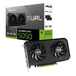 ASUS NVIDIA GeForce RTX 5050 Dual OC 8GB GDDR6 PCIe 5.0 Graphics Card