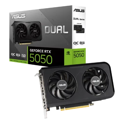 ASUS NVIDIA GeForce RTX 5050 Dual OC 8GB GDDR6 PCIe 5.0 Graphics Card