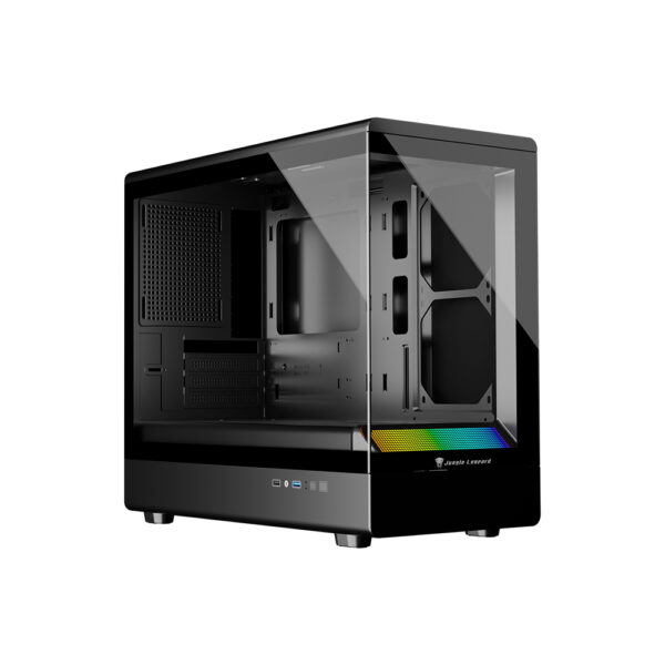 Jungle Leopard MS-01 Micro ATX Gaming PC Case With 3X Preinstalled Transwarp 120mm RGB Case Fan
