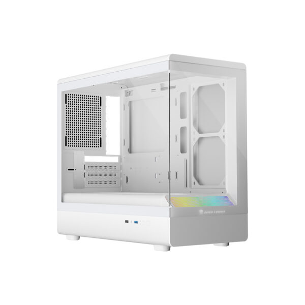 Jungle Leopard MS-01 Micro ATX Gaming PC Case With 3X Preinstalled Transwarp 120mm RGB Case Fan