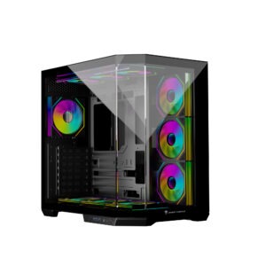 Jungle Leopard AS-01 Mid Tower Galaxy with 4 Fan Mid-Tower Computer Case
