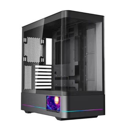 Jungle Leopard AC-02 Digital 5.5 Inch Integrated LCD Screen ATX Gaming Computer Case|