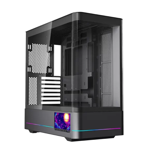 Jungle Leopard AC-02 Digital 5.5 Inch Integrated LCD Screen ATX Gaming Computer Case|