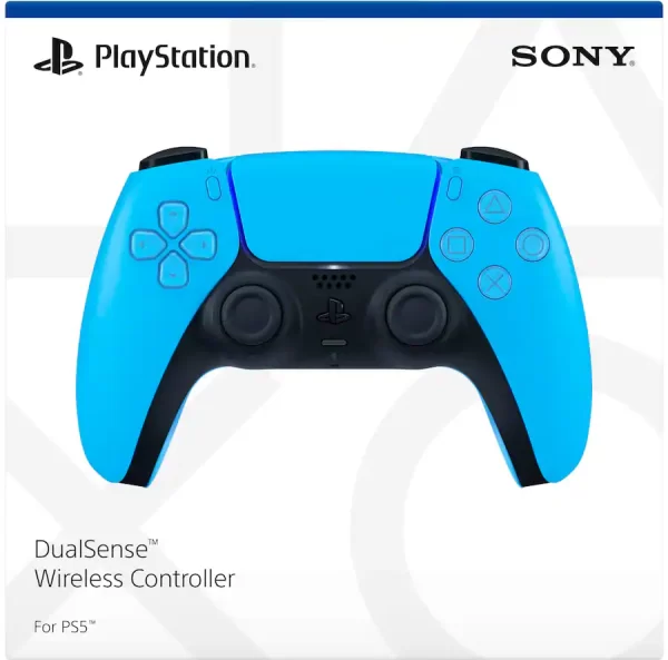 PlayStation DualSense Wireless Controller – Starlight Blue - For PS5, PC, MAC & Mobile Original