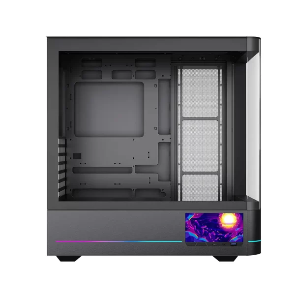 Jungle Leopard AC-02 Digital 5.5 Inch Integrated LCD Screen ATX Gaming Computer Case|