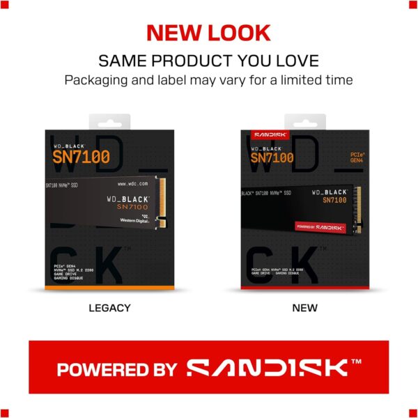 WD_Black SN7100 1TB Gen4 PCIe NVMe SSD WDS100T4X0E