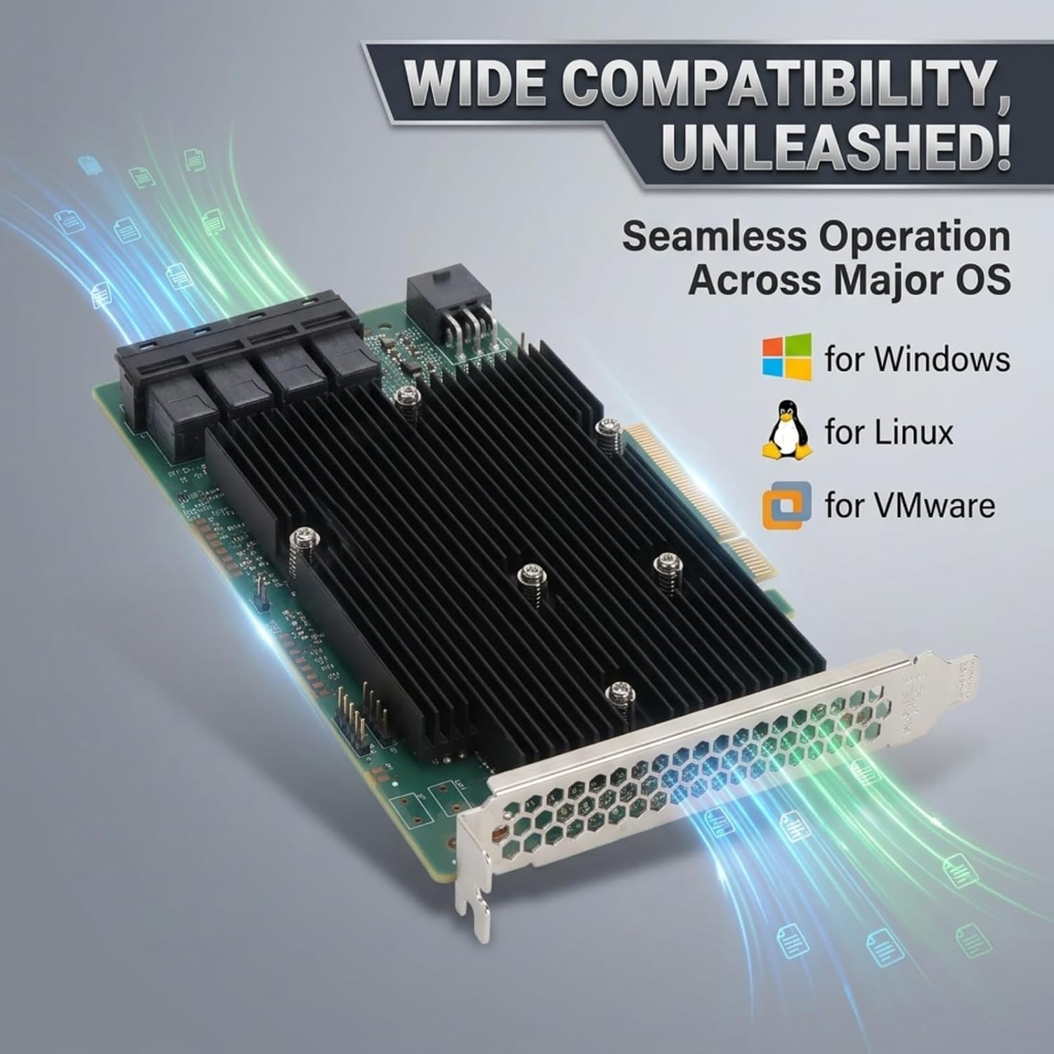 LSI 9300-16i 16-Port 12Gb/s SAS Controller HBA Card with P16 IT Mode for ZFS TrueNAS unRAID
