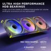 Jungle Leopard Interstellar V2RS 120mm Case Fan Infinity Mirror Module Daisy-Chain Computer Case & 360mm AIO Cooler