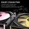 Jungle Leopard Interstellar V2RS 120mm Case Fan Infinity Mirror Module Daisy-Chain Computer Case & 360mm AIO Cooler