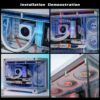 Jungle Leopard MS-01 Micro ATX Gaming PC Case With 3X Preinstalled Transwarp 120mm RGB Case Fan