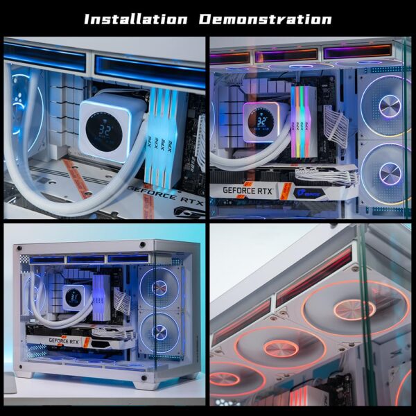 Jungle Leopard MS-01 Micro ATX Gaming PC Case With 3X Preinstalled Transwarp 120mm RGB Case Fan
