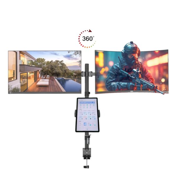 ZENO M623 Triple Monitor Desk Arm Mount 15″-27″ Screens
