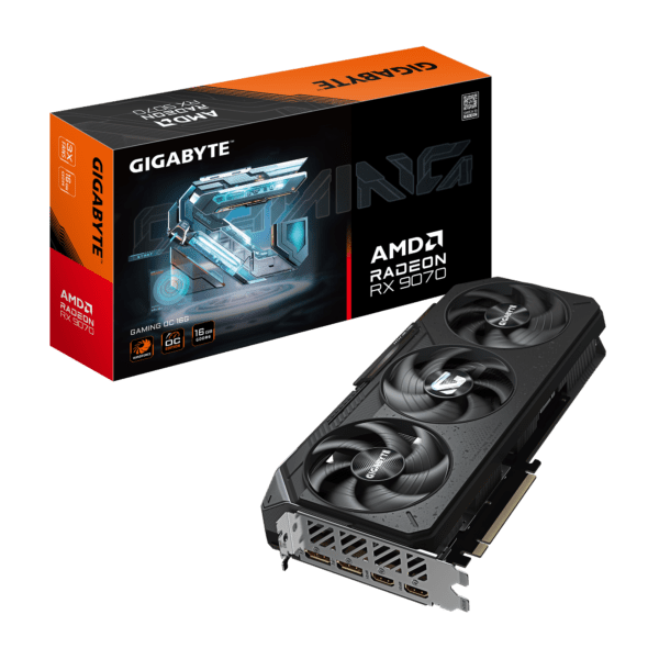 Gigabyte AMD Radeon RX 9070 GAMING Overclocked Triple Fan 16GB GDDR6 PCIe 5.0 Graphics Card