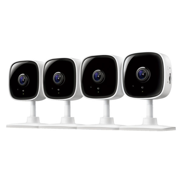 TP-Link Tapo C100 1080p Indoor Wi-Fi Security Camera with Night Vision (4-Pack)