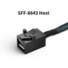 Mini SAS to SATA Cable: 0.5M SFF-8087 to SATA Forward Breakout Cable SFF8087 SAS Controller to Hard Drive