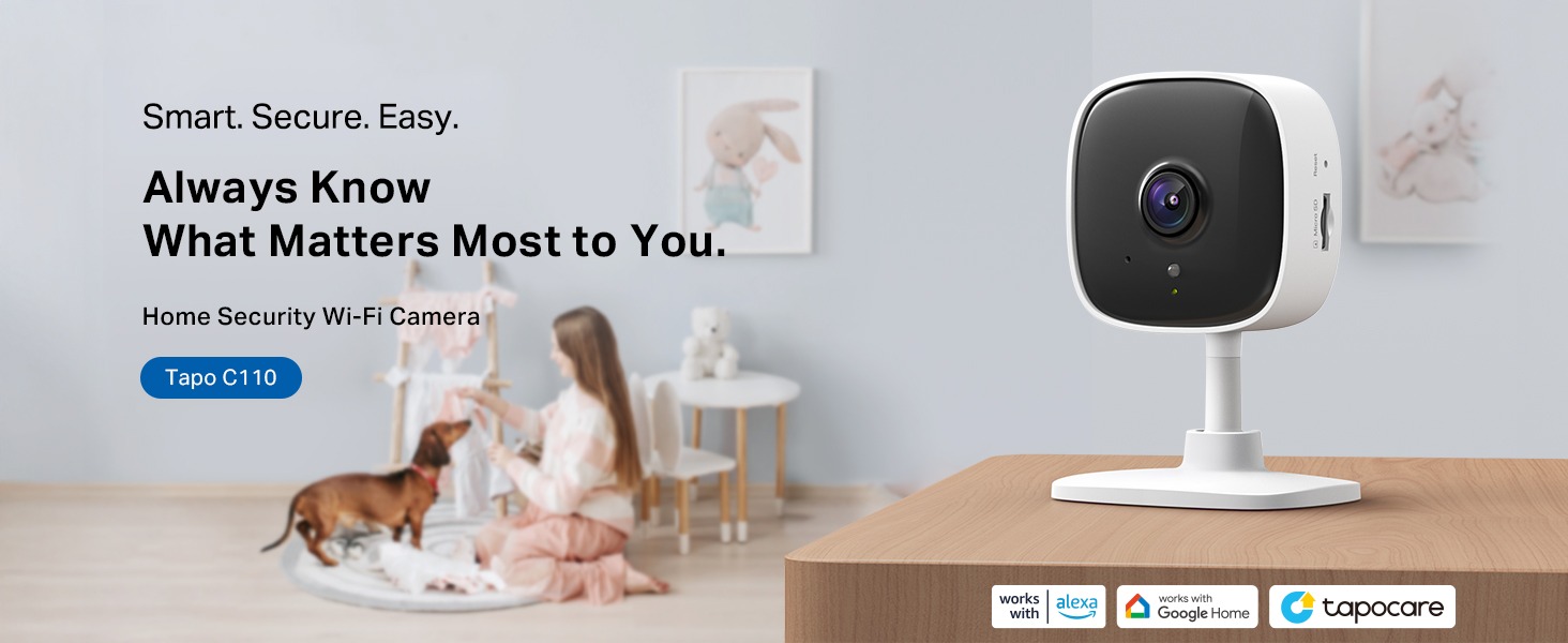 TP-Link Tapo C110 2K 3MP Home Security Wi-Fi Camera