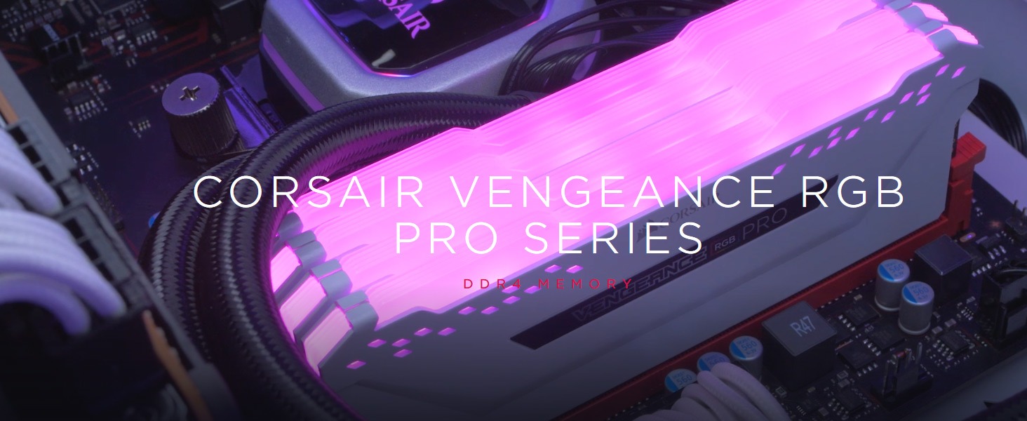 CORSAIR VENGEANCE RGB PRO 32GB (2x16GB) 3600MHz DDR4 C18 Memory CMW32GX4M2D3600C18