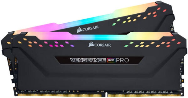 CORSAIR VENGEANCE RGB PRO 32GB (2x16GB) 3600MHz DDR4 C18 Memory CMW32GX4M2D3600C18