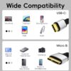 USB 3.1 Micro B to USB C Hard Drive Cables, 10 Gbps Data Transfer