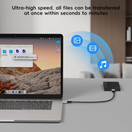 USB 3.1 Micro B to USB C Hard Drive Cables, 10 Gbps Data Transfer