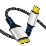 USB 3.1 Micro B to USB C Hard Drive Cables, 10 Gbps Data Transfer
