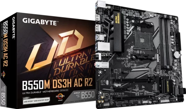 Gigabyte B550M DS3H AC R2 AMD AM4 microATX Motherboard